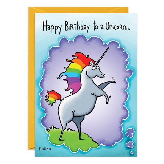 COVER: Happy Birthday to a Unicorn. . . INSIDE: In a world of ponies!