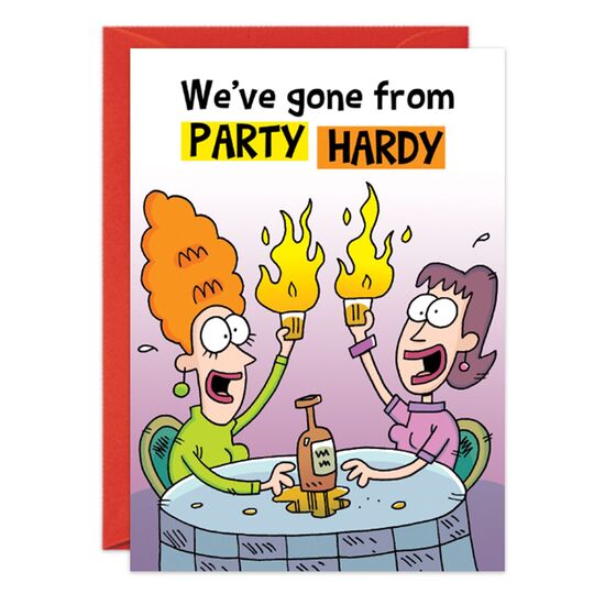 COVER: We've gone from PARTY HARDY INSIDE: To HARDLY PARTY! Happy Birthday!