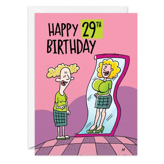 COVER: Happy 29th Birthday INSIDE: . . .from your 105-pound friend!