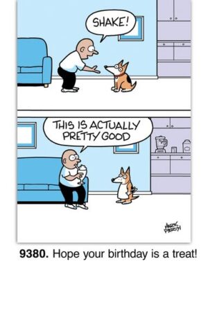 Shake Dog Birthday Card