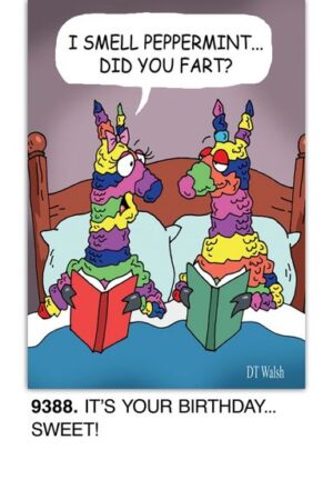 I smell peppermint Birthday Card