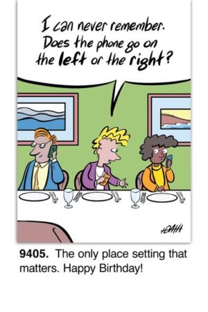 Does The Phone Go On The Left Or Right Birthday Card