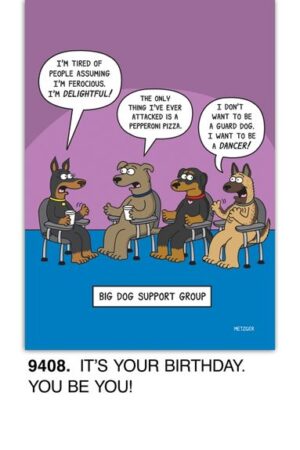 Big Dog Support Group Birthday Card