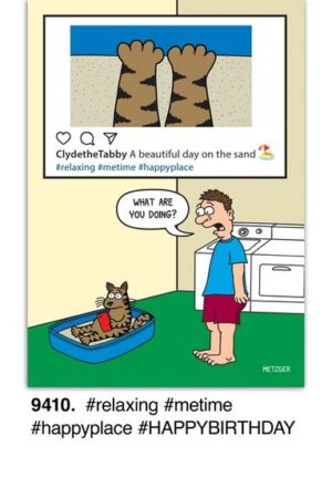 ClydetheTabby Birthday Card
