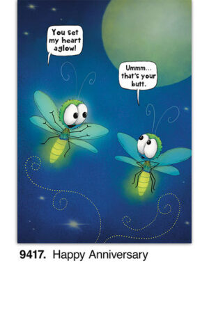 You Set My Heart Aglow Anniversary Card