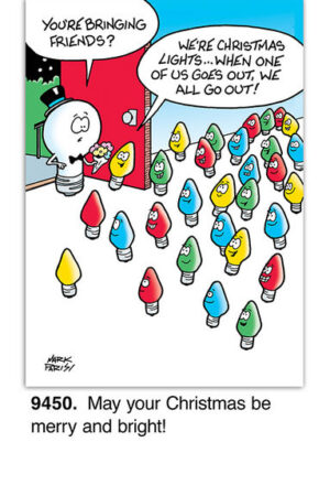 We're Christmas Lights Christmas Card